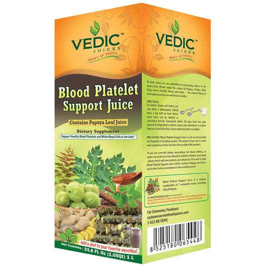 Vedic Blood Platelet Support Juice | Supports Healthy Blood Platelets - The Vedic Store