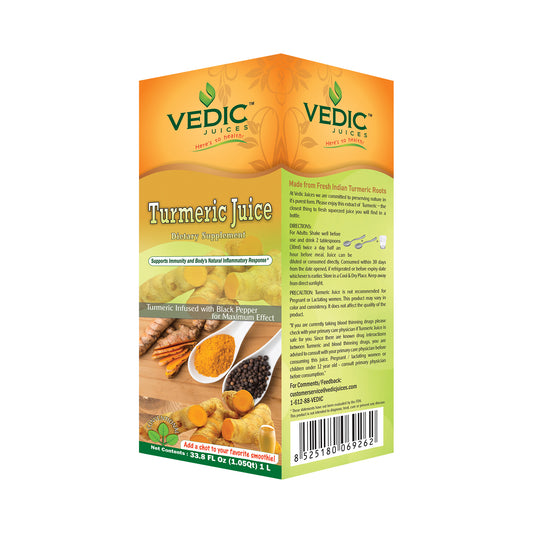 Vedic Turmeric Juice | Immune Support & Natural Inflammatory Response - The Vedic Store
